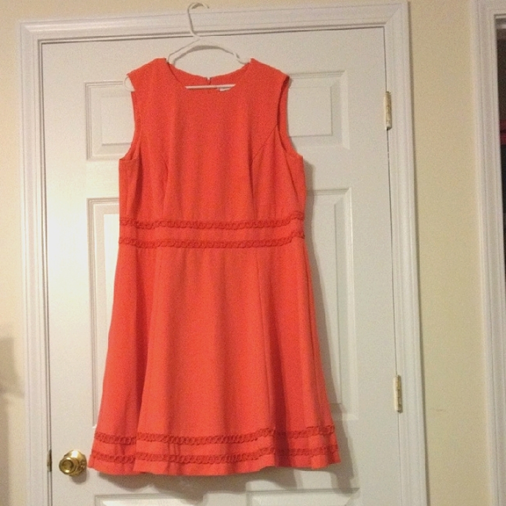Charming Coral Plus Size Dress